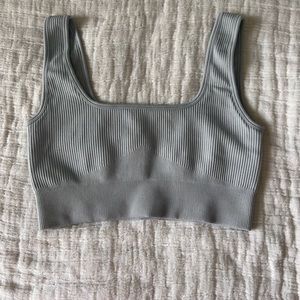 Amazon. Sports bra. Grey